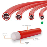 1/2 in. x 1000 ft. PEX Tubing Oxygen Barrier Radiant Heating Pipe in Red