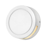 Modern Low-Voltage Satin White Integrated LED Round Stair Light - Super Arbor