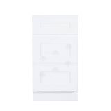 Lancaster Shaker Assembled 30 in. W x 21 in. D x 32.5 in. H Bath Vanity Sink Base Cabinet with 2 Right Drawers in White - Super Arbor