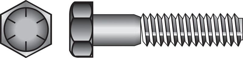 Hillman 3/8 in. Diameter x 2-1/2 in. Length Heat-Treated Steel Hex Head Cap Screw, Grade 8, 50-Pack