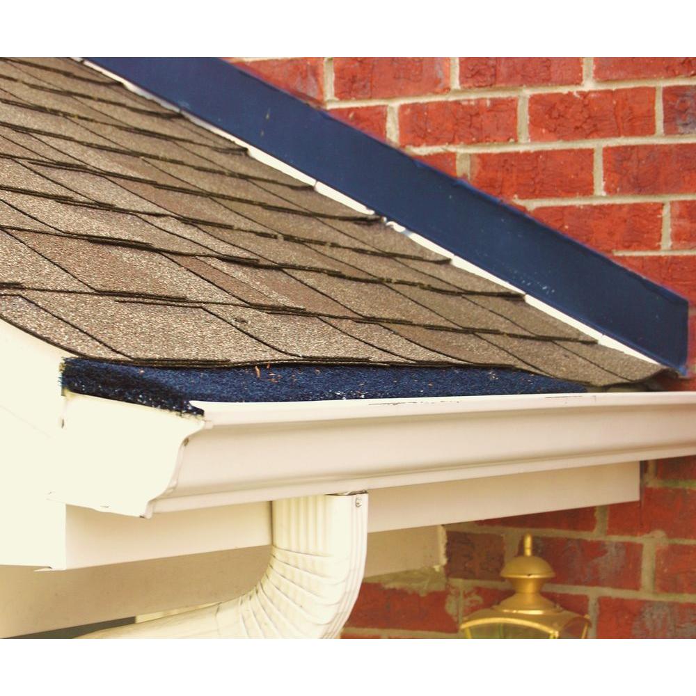 4 ft. Black Fiber 5K Style Insert Gutter Guard (8-Box) - Super Arbor