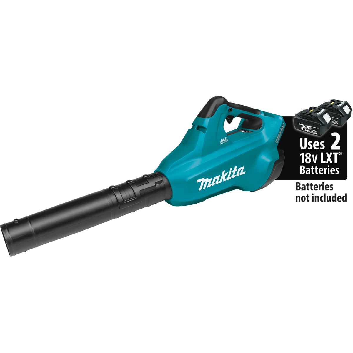 Makita 120 MPH 473 CFM 18V X2 (36V) LXT Lithium‑Ion Cordless Brushless Leaf Blower, Tool‑Only (XBU02Z)