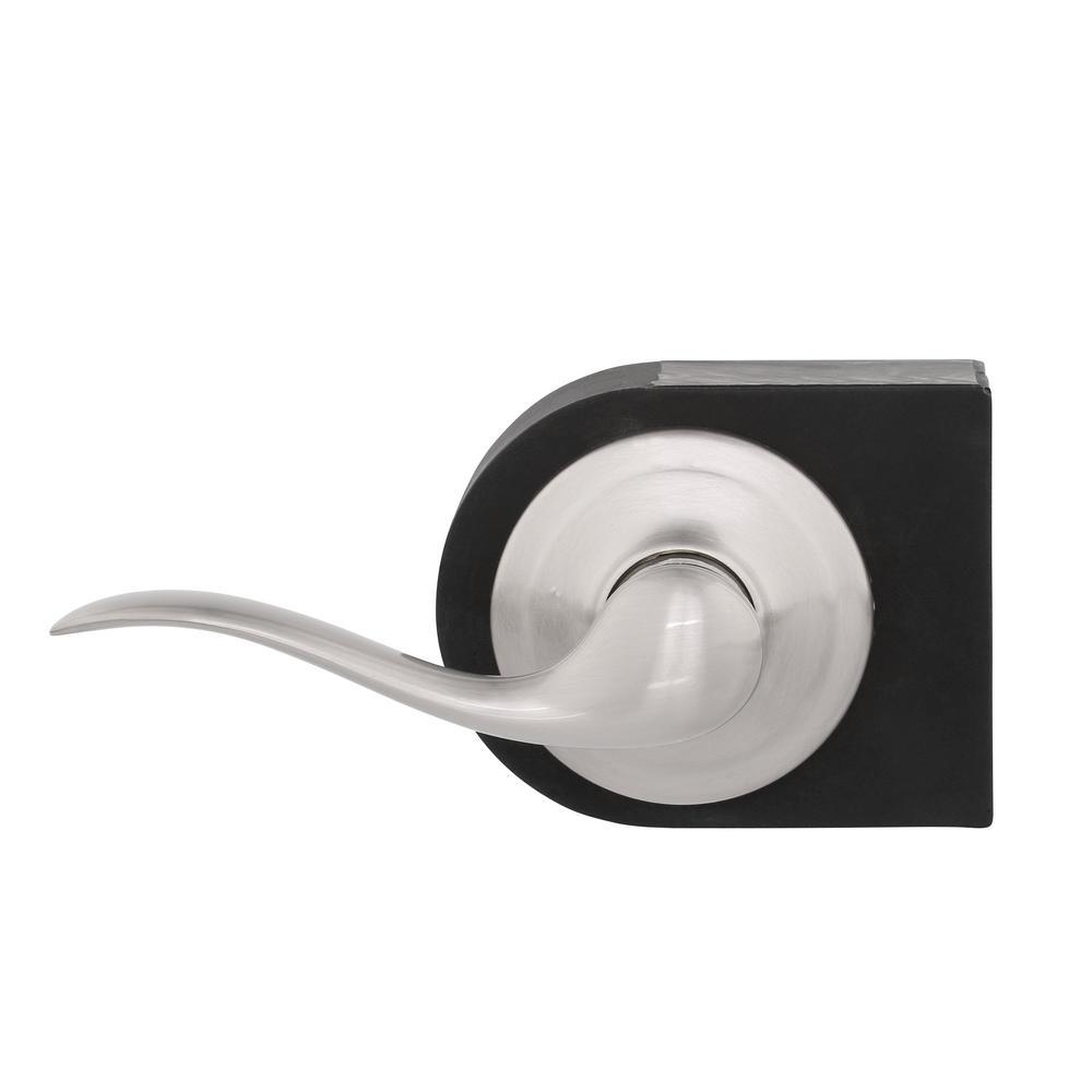 Tustin Satin Nickel Left-Handed Half-Dummy Door Lever with Microban Antimicrobial Technology - Super Arbor