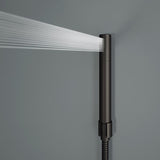 Elling-Ton 59 in. 4-Jet High Pressure Shower System with Fixed Rainhead and Handheld Dual Shower in Matte Black