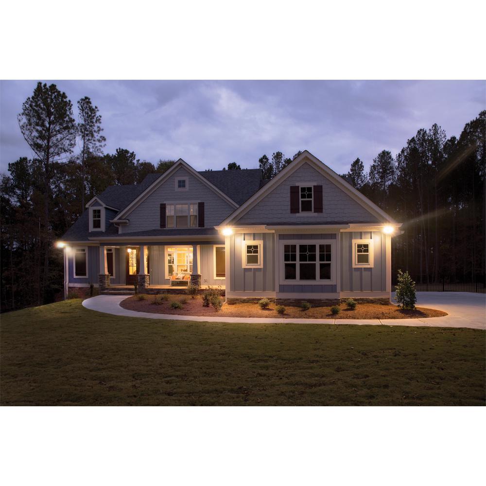 FTS White Smart Bluetooth Outdoor Integrated LED Flood Light Dimmable and Tunable CCT (3000K-5000K) by HALO Home - Super Arbor