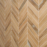 Lux Tile Eternal Birch Chevron Matte Porcelain Mosaic Tile