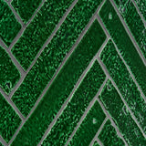 Wabi Sabi Emerald Green 1.5x9 Crackled Glossy Ceramic Tile by Lux Tile