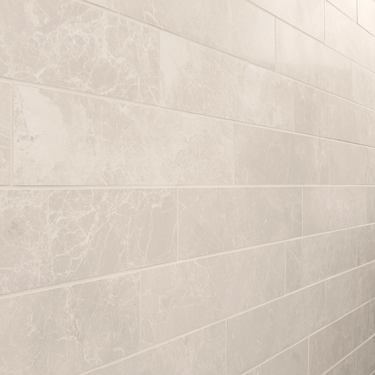 Lux Tile Marmo Perfetto Crema Beige 4x16 Semi-Polished Porcelain Tile