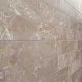 Lux Tile Marmo Perfetto Tortora Gray 4x16 Semi-Polished Porcelain Tile