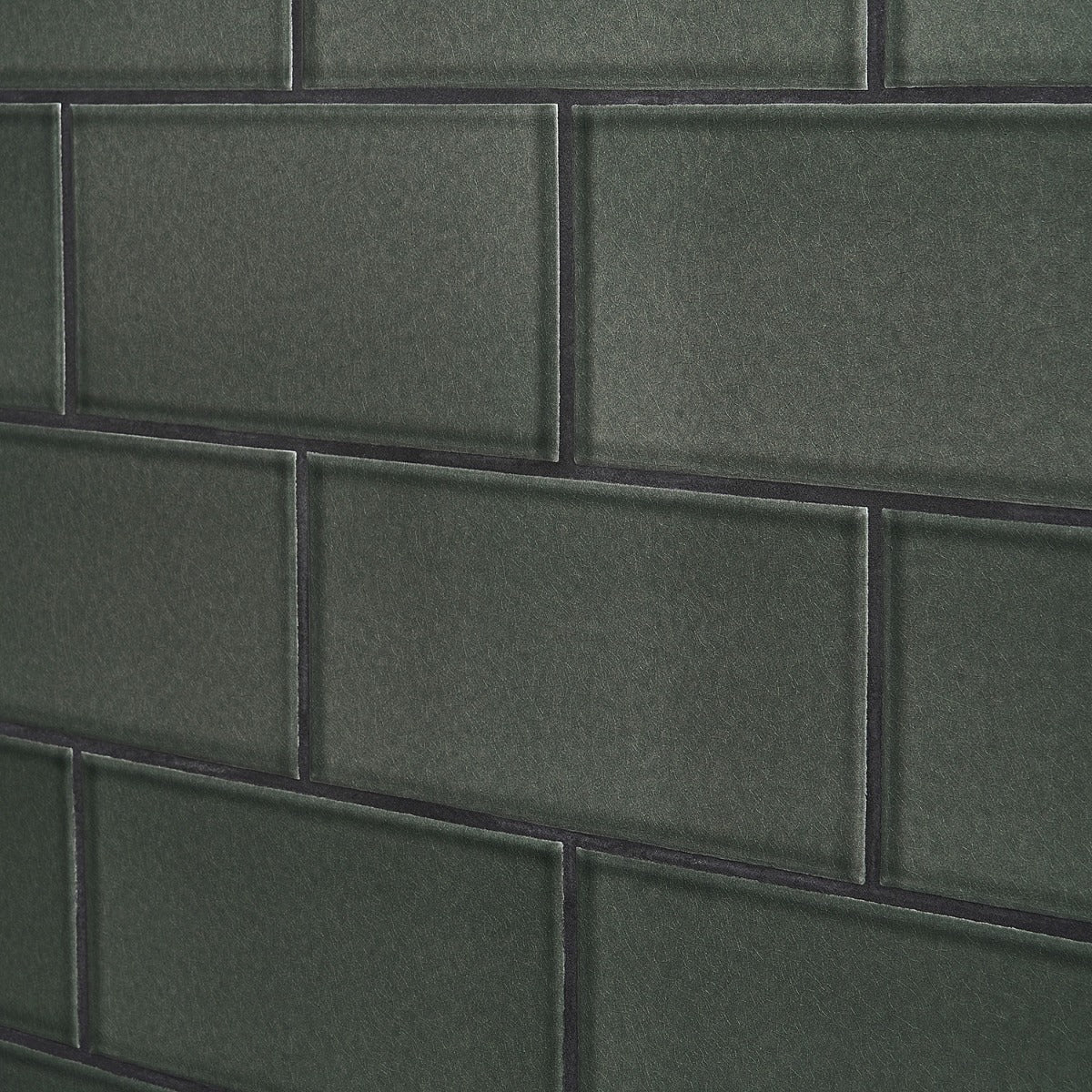 Seaside Ash Gray 4x8 Crackled Glossy Ceramic Tile - Lux Tile