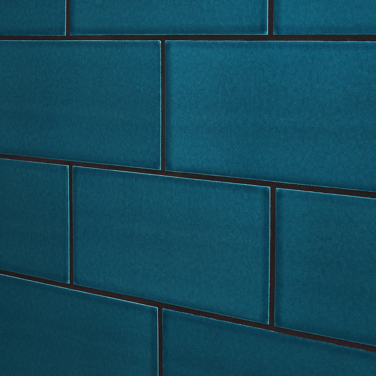 Seaside Marine Blue 4x8 Crackled Glossy Ceramic Tile - Lux Tile