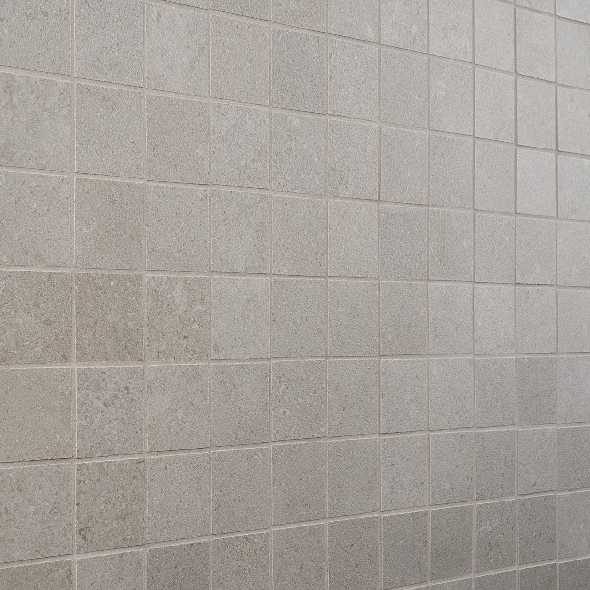 Lux Tile New Rock Fumo Light Gray 2x2 Matte Porcelain Mosaic Tile