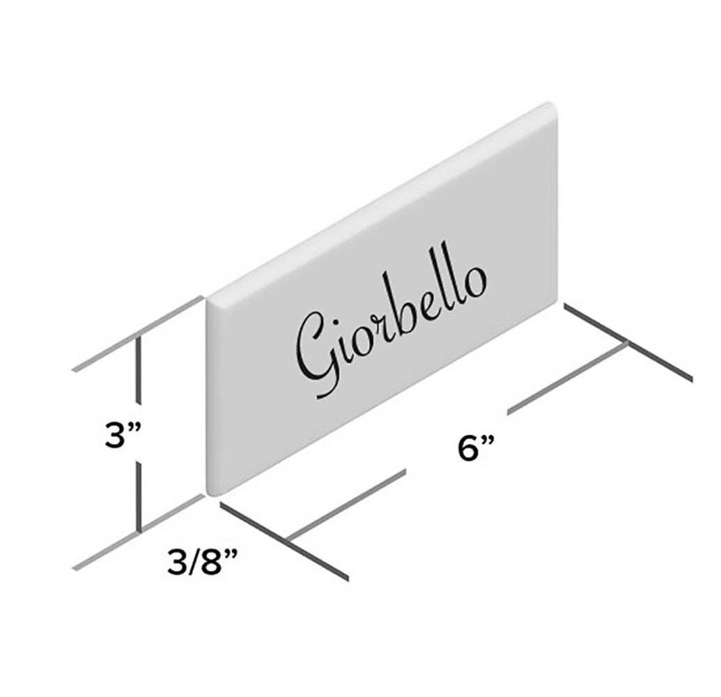 Giorbello (Sample) 3x6 Glass Subway Tiles Classic Brown 3-in x 6-in Glossy Glass Brick Subway Wall Tile