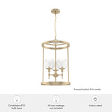 Hunter Xidane 3-Light Alturas Gold Mid-century Clear Glass Geometric LED Medium Hanging Kitchen Island Light