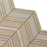 Apollo Tile (Sample) Sparta Beige 4-in x 4-in Polished Marble Chevron Marble Look Floor and Wall Tile