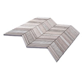 Apollo Tile (Sample) Sparta Wooden Beige 4-in x 4-in Polished Marble Chevron Mosaic Floor and Wall Tile