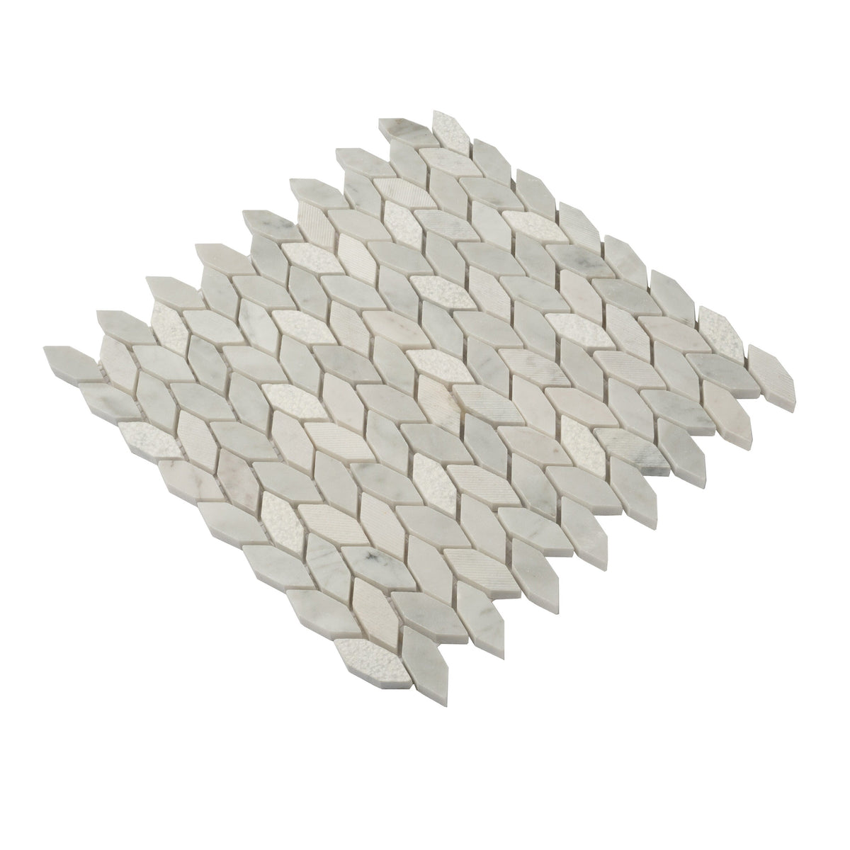 Apollo Tile Sparta White 12-in x 12-in Polished Natural Stone Marble Random Patterned Floor and Wall Tile (4.92-sq. ft/ Carton)