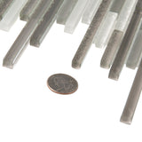 Apollo Tile (Sample) White and Gray 4-in x 6-in Multi-finish Glass Linear Patterned Floor and Wall Tile