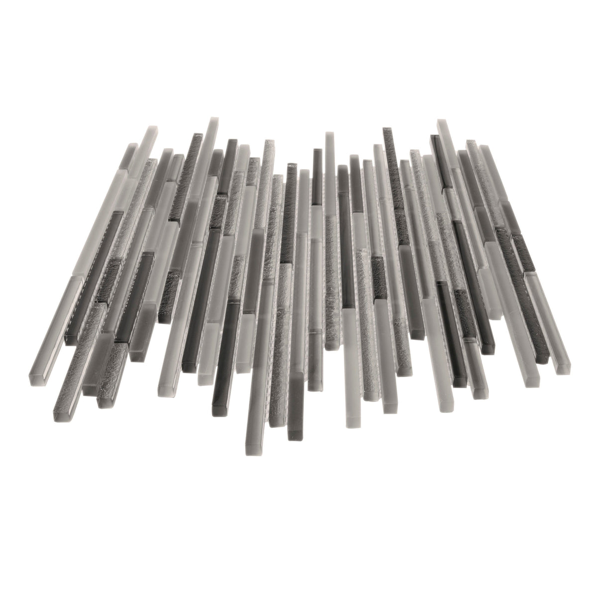 Apollo Tile (Sample) Waterfall Beige and Gray 4-in x 4-in Multi-finish Marble Linear Marble Look Floor and Wall Tile