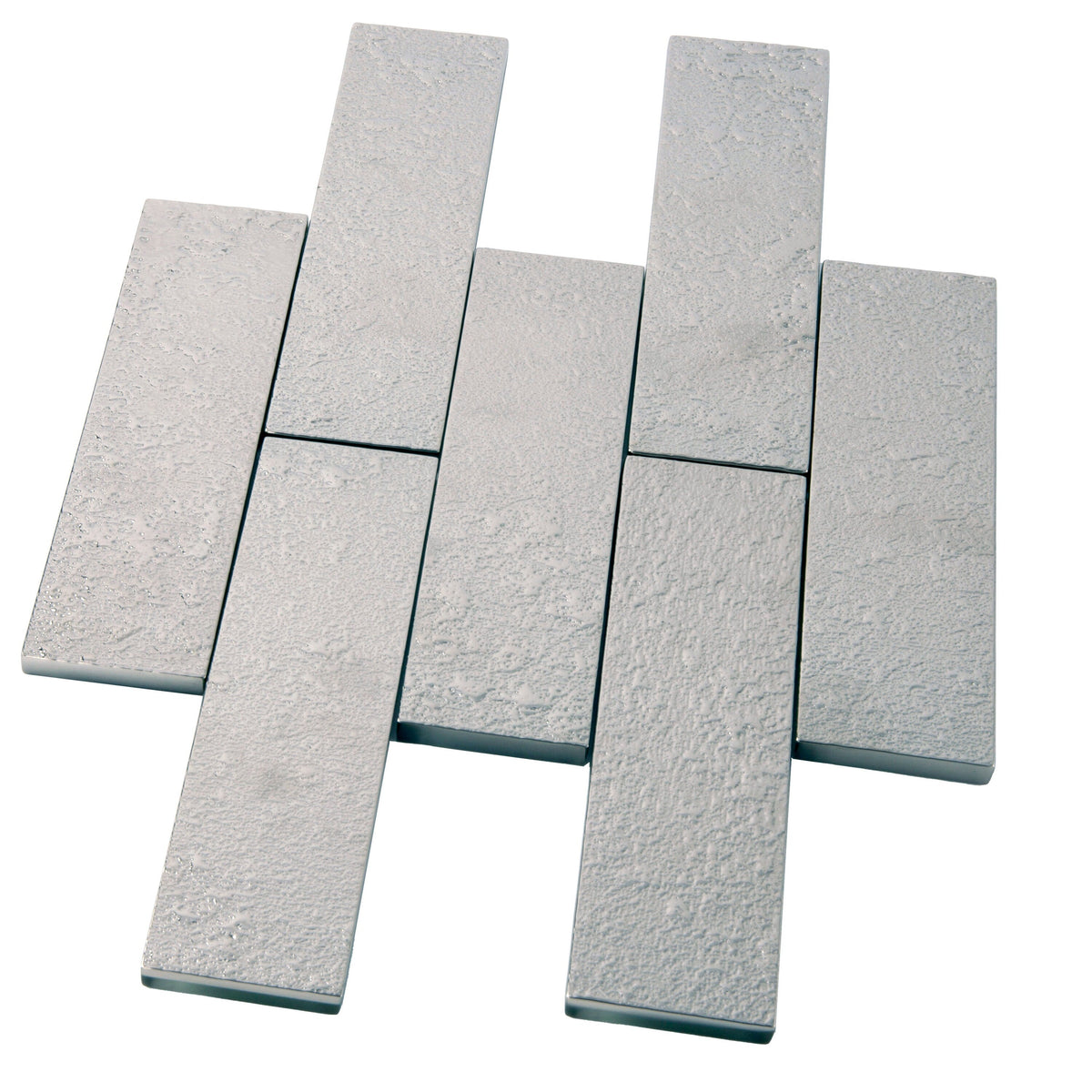 Apollo Tile (Sample) Metropolis Black 2-in x 8-in Polished Glass Subway Wall Tile