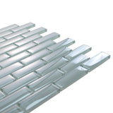Apollo Tile (Sample) Colorway Slate Gray 4-in x 4-in Glossy Glass Brick Subway Floor and Wall Tile