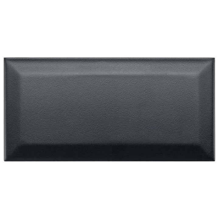 Merola Tile Crown Heights 3 in. x 6 in. Matte Black Ceramic Wall Tile (6.03 sq. ft. /Case)
