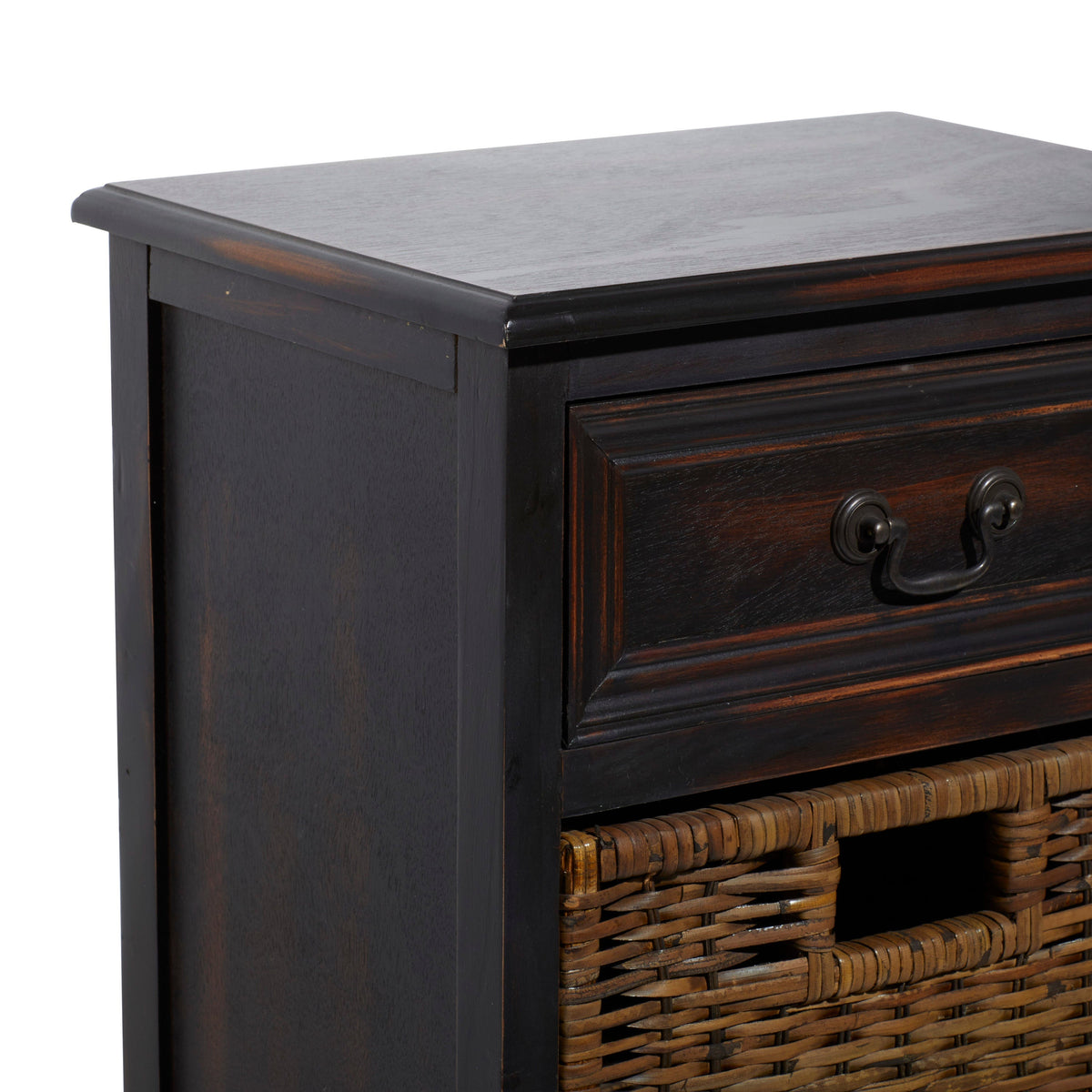 Grayson Lane Dark Brown Matte Fir 1-Drawer Accent Chest