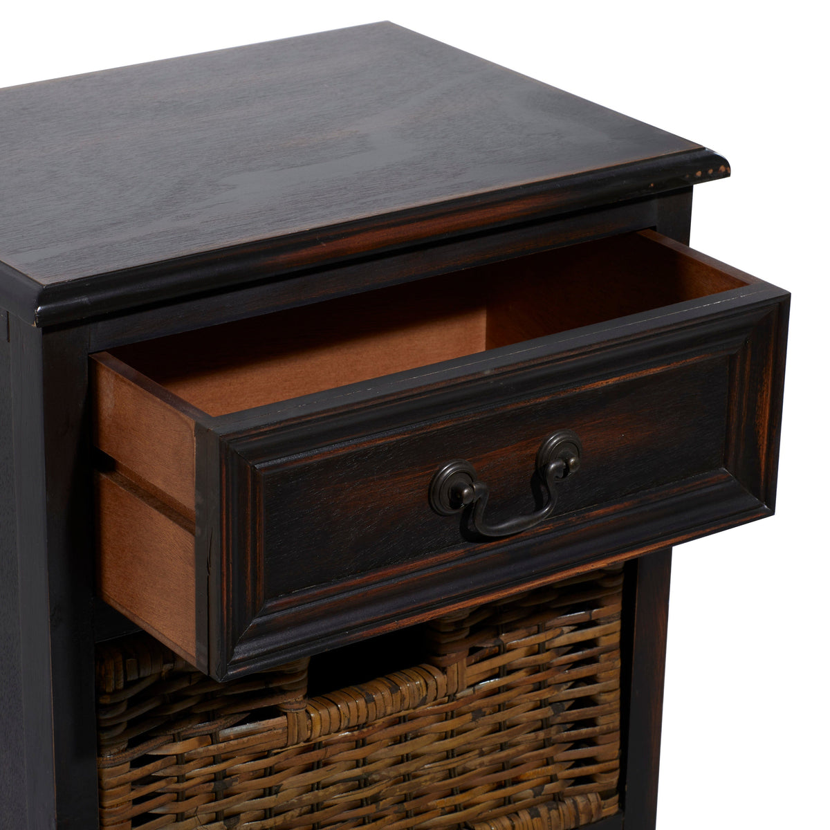 Grayson Lane Dark Brown Matte Fir 1-Drawer Accent Chest
