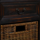 Grayson Lane Dark Brown Matte Fir 1-Drawer Accent Chest