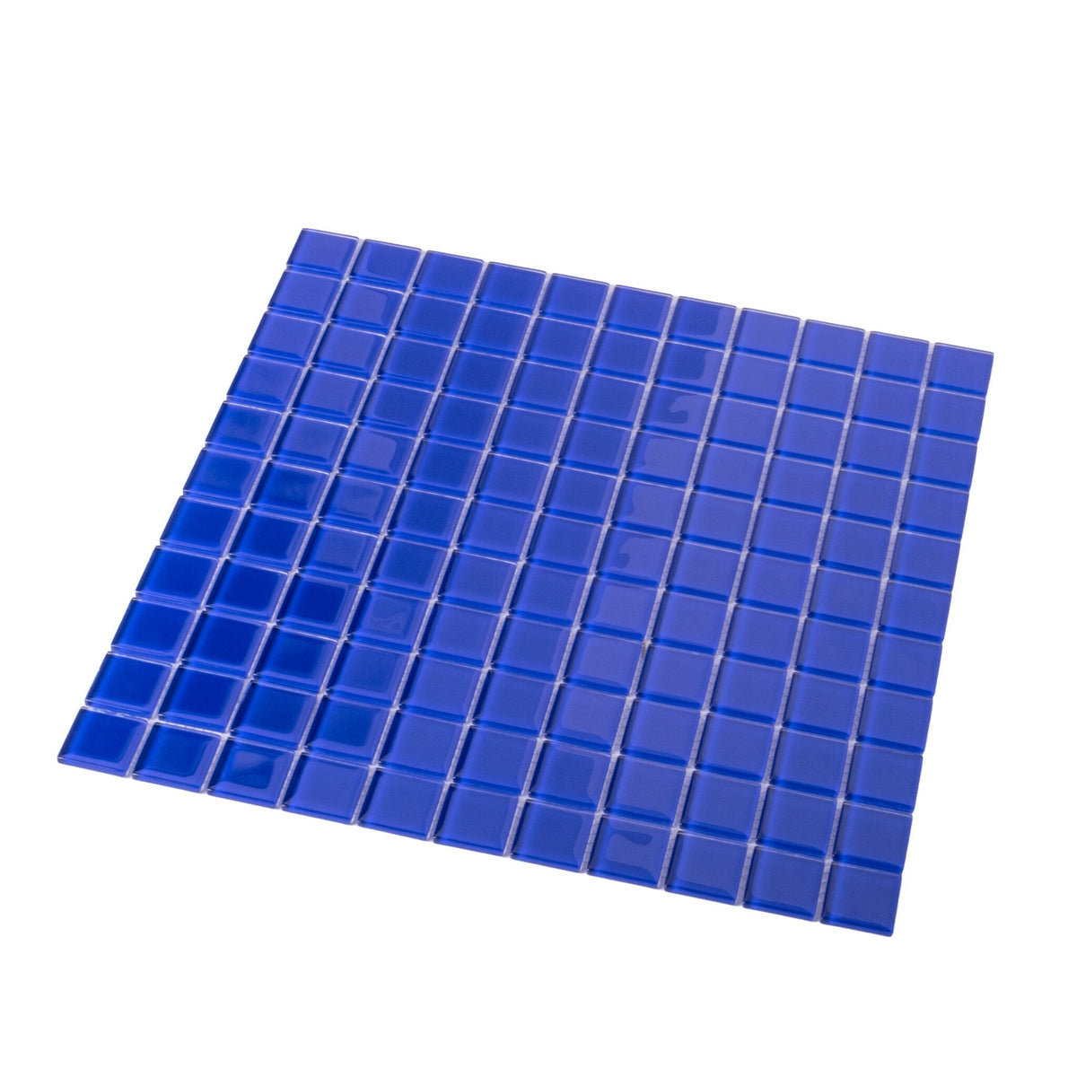 Apollo Tile (Sample) Floor and Wall Tile Royal Blue 4-in x 4-in Glossy Glass Uniform Squares Mosaic Floor and Wall Tile