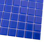 Apollo Tile (Sample) Floor and Wall Tile Royal Blue 4-in x 4-in Glossy Glass Uniform Squares Mosaic Floor and Wall Tile