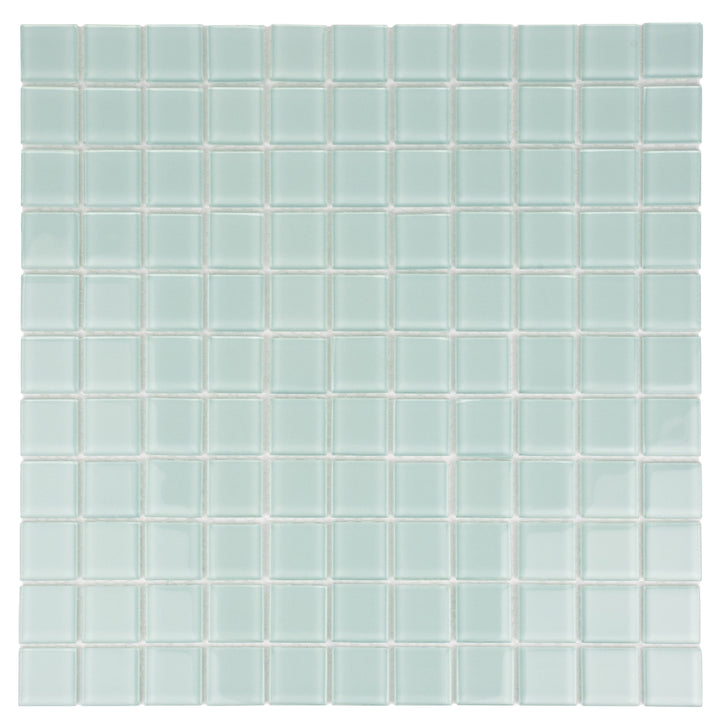 Apollo Tile (Sample) Floor and Wall Tile Cadet Blue 4-in x 4-in Glossy Glass Uniform Squares Floor and Wall Tile