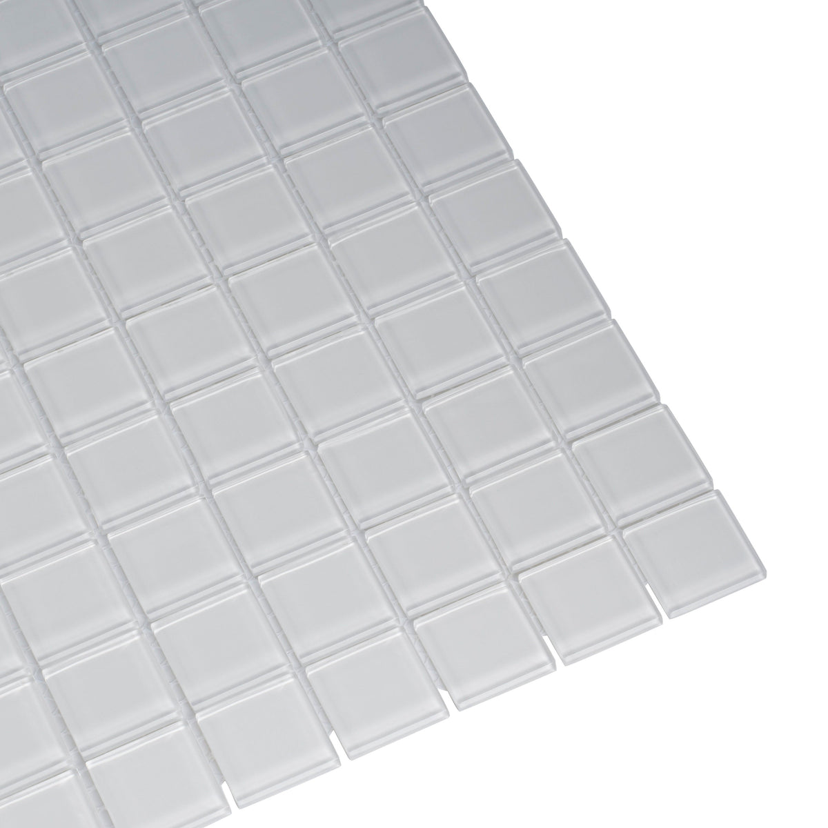 Apollo Tile (Sample) Floor and Wall Tile White 4-in x 4-in Glossy Glass Uniform Squares Floor and Wall Tile