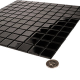 Apollo Tile (Sample) Floor and Wall Tile Black 4-in x 4-in Glossy Glass Uniform Squares Floor and Wall Tile