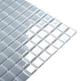 Apollo Tile (Sample) Floor and Wall Tile Mink Gray 4-in x 6-in Glossy Glass Uniform Squares Mosaic Floor and Wall Tile