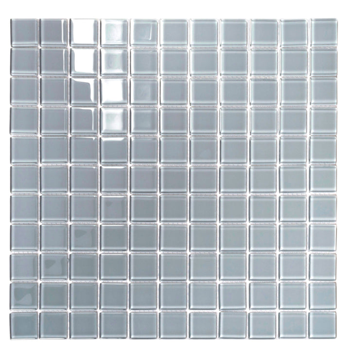 Apollo Tile (Sample) Floor and Wall Tile Mink Gray 4-in x 6-in Glossy Glass Uniform Squares Mosaic Floor and Wall Tile