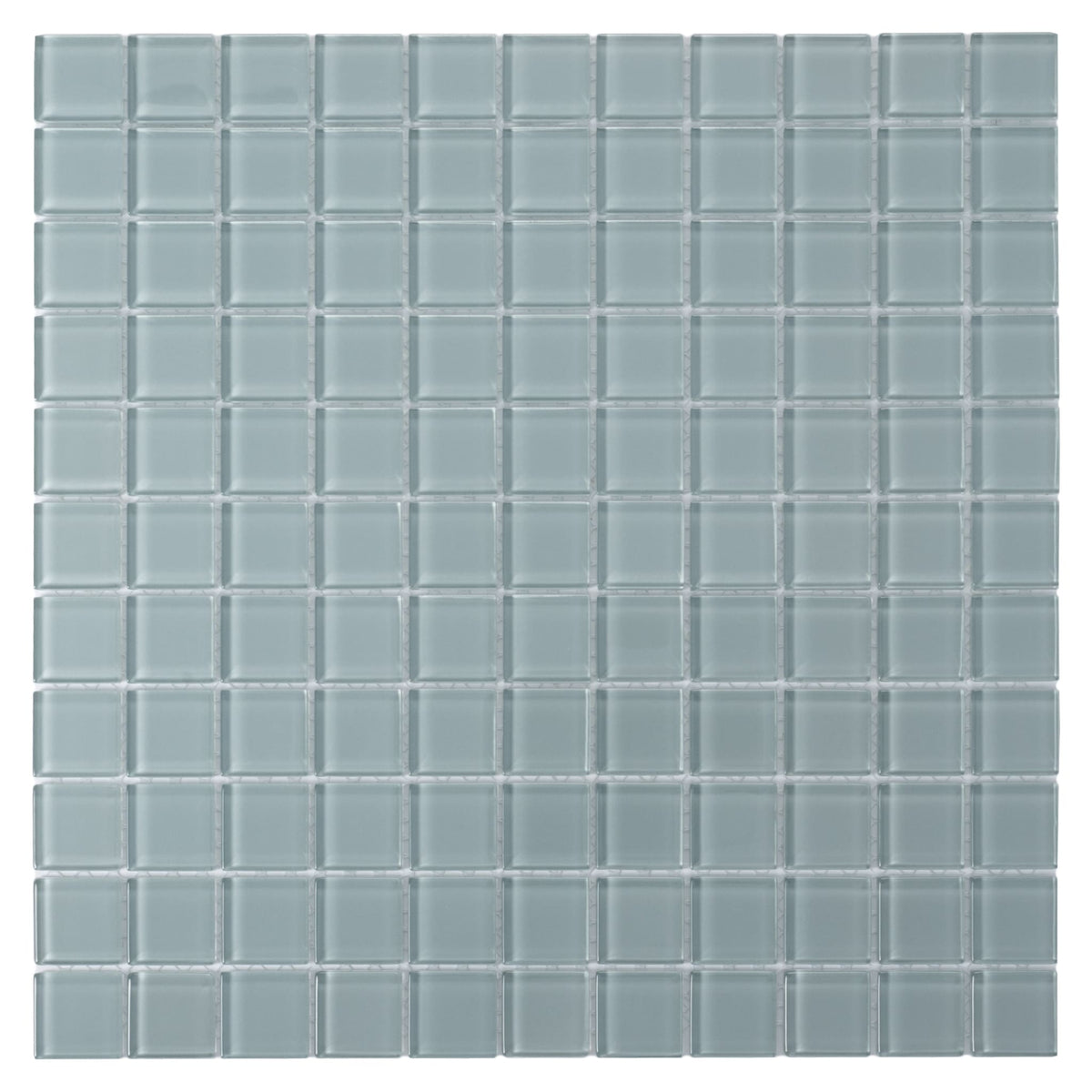 Apollo Tile (Sample) Floor and Wall Tile Stone Gray 4-in x 4-in Glossy Glass Uniform Squares Floor and Wall Tile