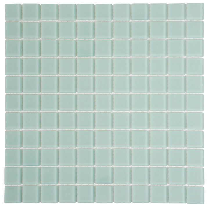 Apollo Tile (Sample) Floor and Wall Tile Cadet Blue 4-in x 4-in Matte Glass Uniform Squares Floor and Wall Tile