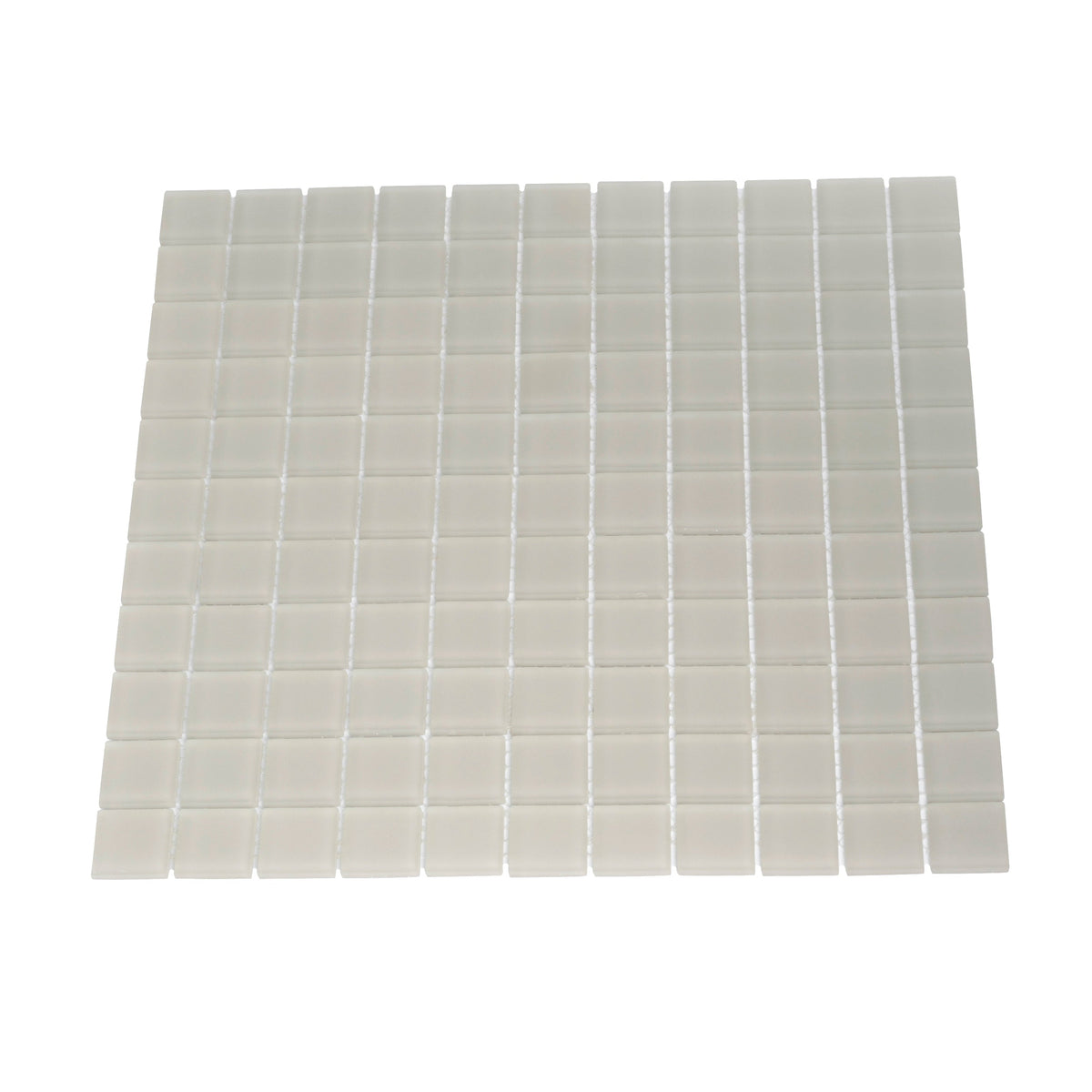 Apollo Tile (Sample) Floor and Wall Tile Abalone Gray 4-in x 4-in Matte Glass Uniform Squares Floor and Wall Tile