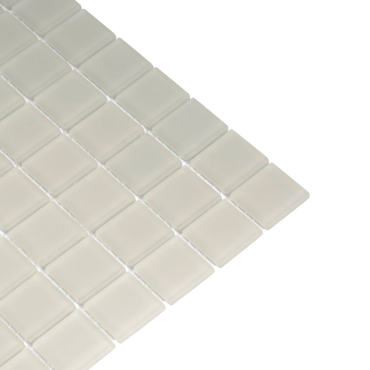 Apollo Tile (Sample) Floor and Wall Tile Abalone Gray 4-in x 4-in Matte Glass Uniform Squares Floor and Wall Tile