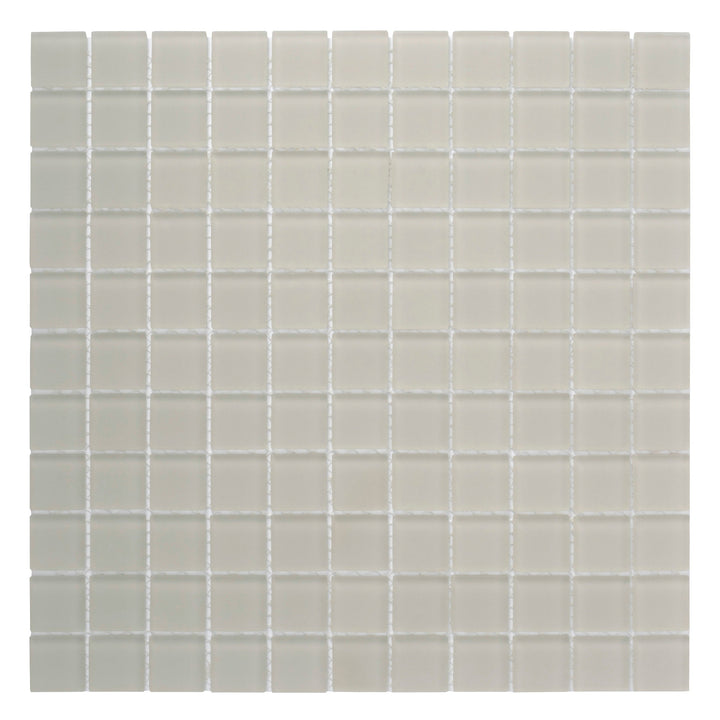 Apollo Tile (Sample) Floor and Wall Tile Abalone Gray 4-in x 4-in Matte Glass Uniform Squares Floor and Wall Tile