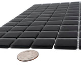 Apollo Tile (Sample) Floor and Wall Tile Black 4-in x 4-in Matte Glass Uniform Squares Floor and Wall Tile