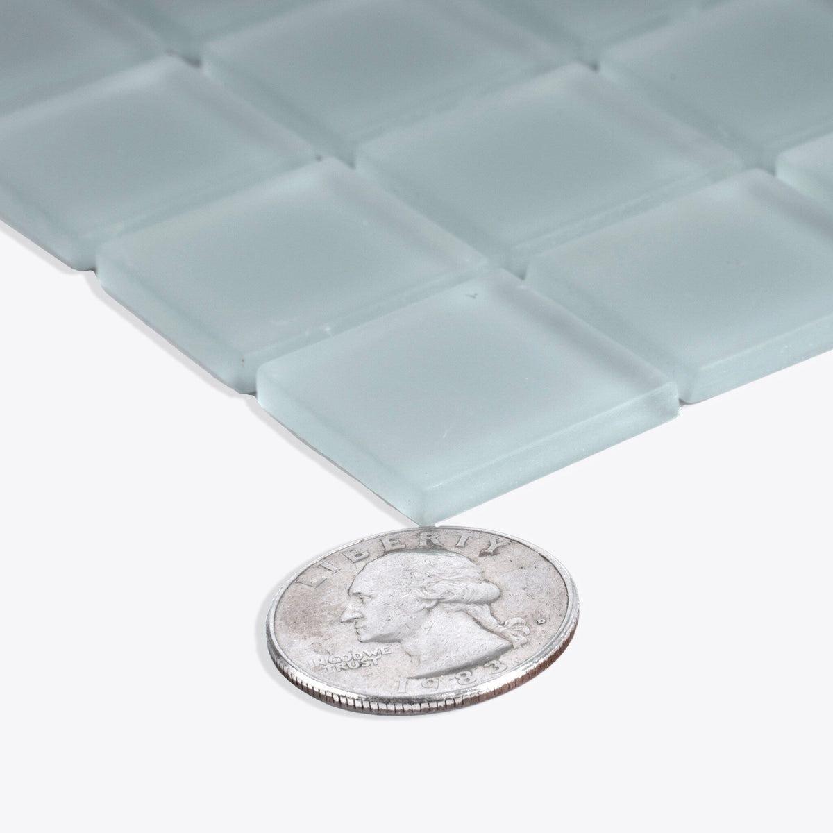 Apollo Tile (Sample) Floor and Wall Tile Stone Gray 4-in x 4-in Matte Glass Uniform Squares Mosaic Floor and Wall Tile