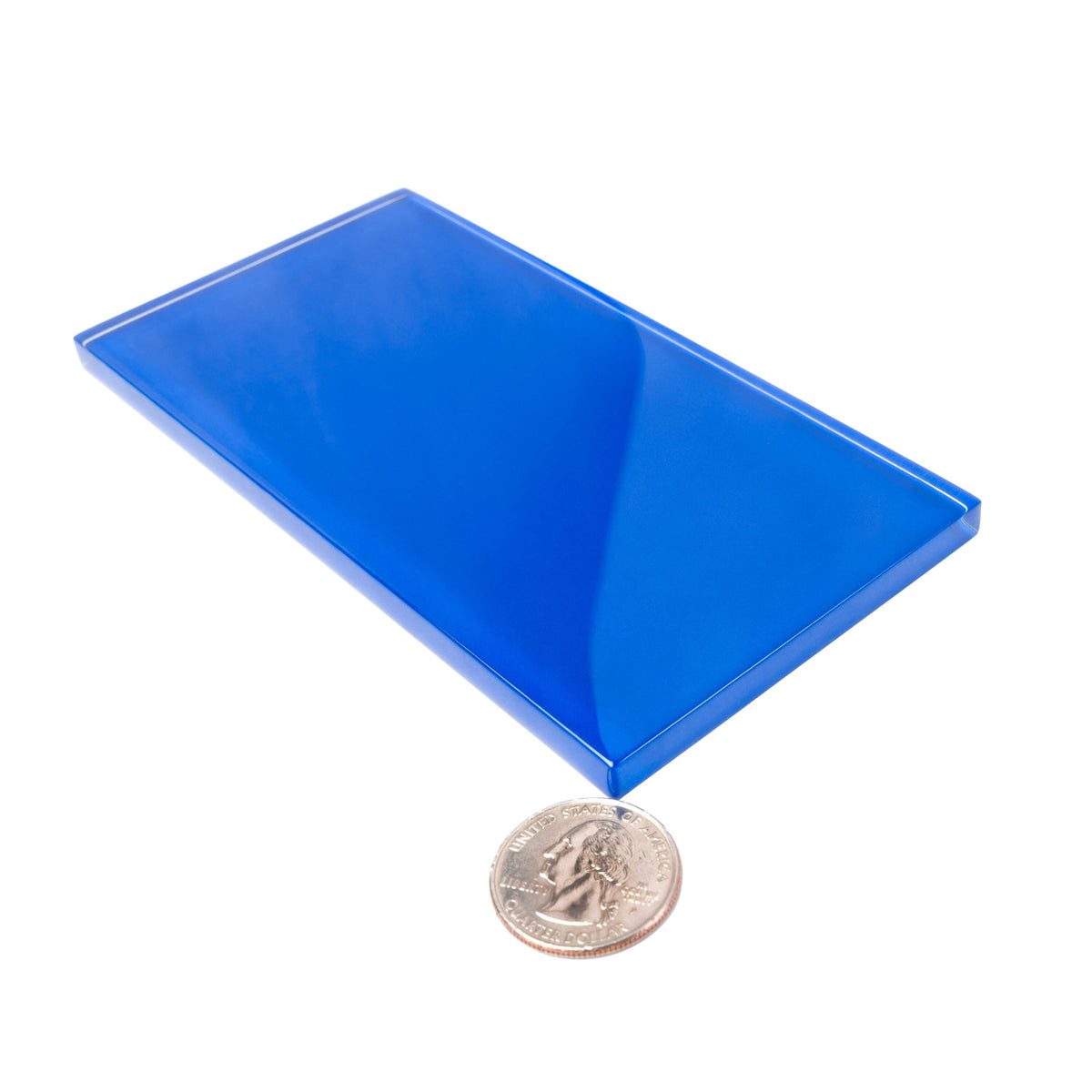 Apollo Tile (Sample) Wall Tile Royal Blue 3-in x 6-in Glossy Glass Brick Subway Wall Tile