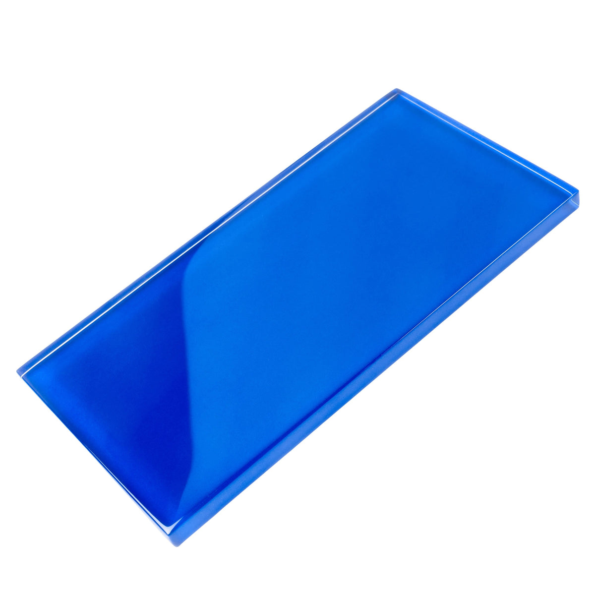 Apollo Tile (Sample) Wall Tile Royal Blue 3-in x 6-in Glossy Glass Brick Subway Wall Tile