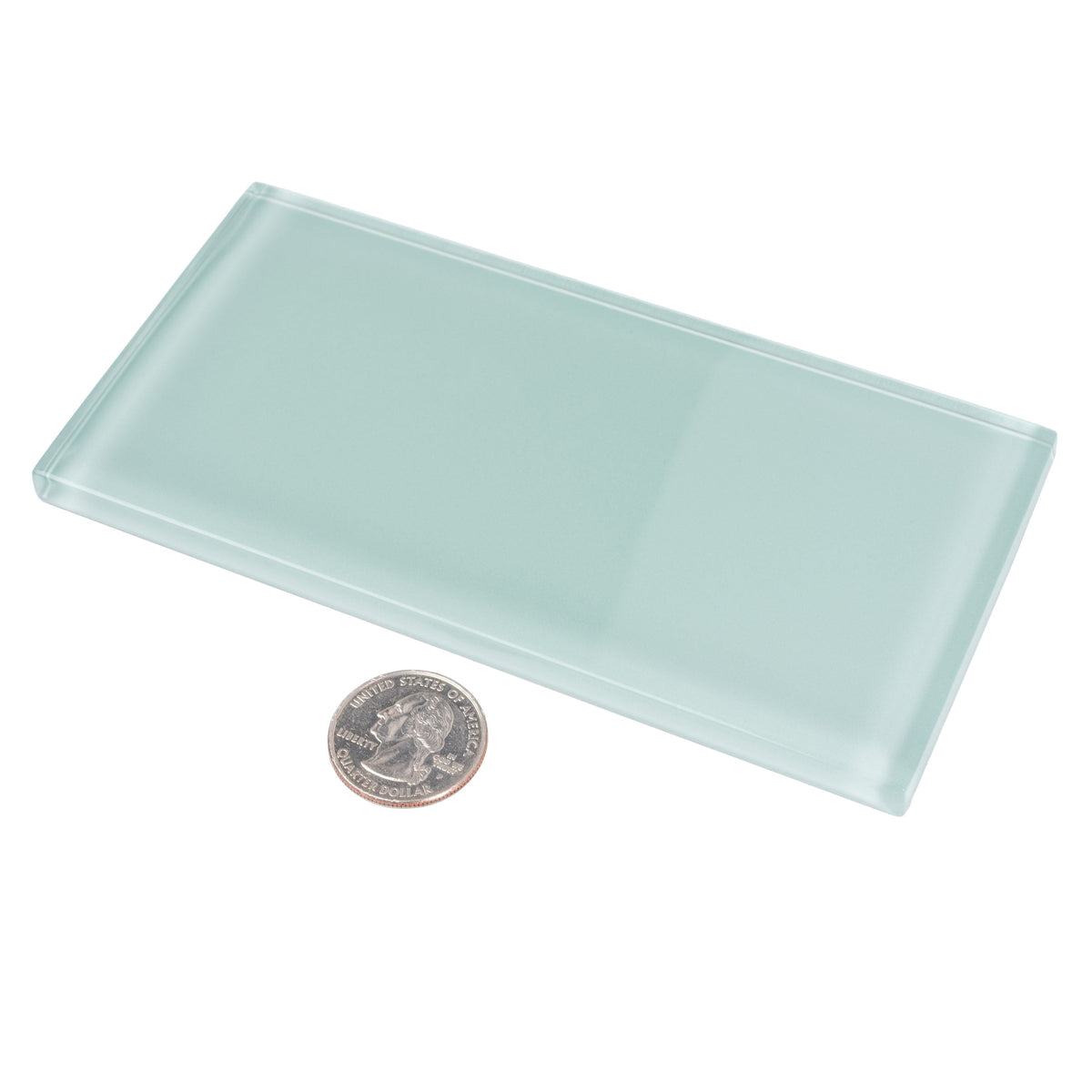 Apollo Tile (Sample) Wall Tile Cadet Blue 3-in x 6-in Glossy Glass Brick Subway Wall Tile