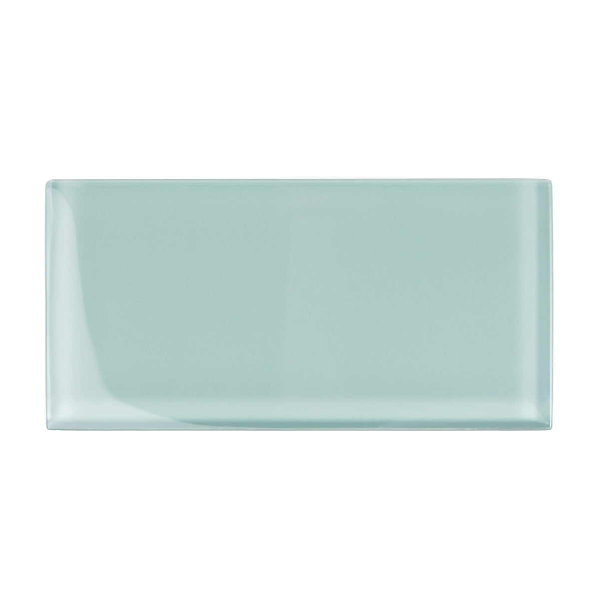 Apollo Tile (Sample) Wall Tile Cadet Blue 3-in x 6-in Glossy Glass Brick Subway Wall Tile