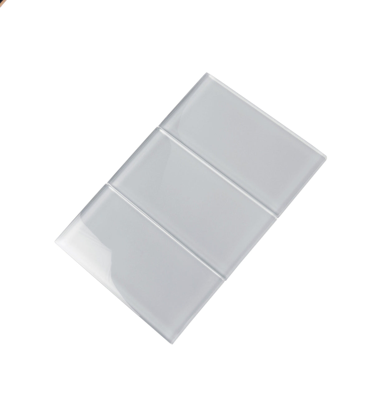 Apollo Tile (Sample) Blue 3-in x 6-in Glossy Glass Brick Subway Floor and Wall Tile