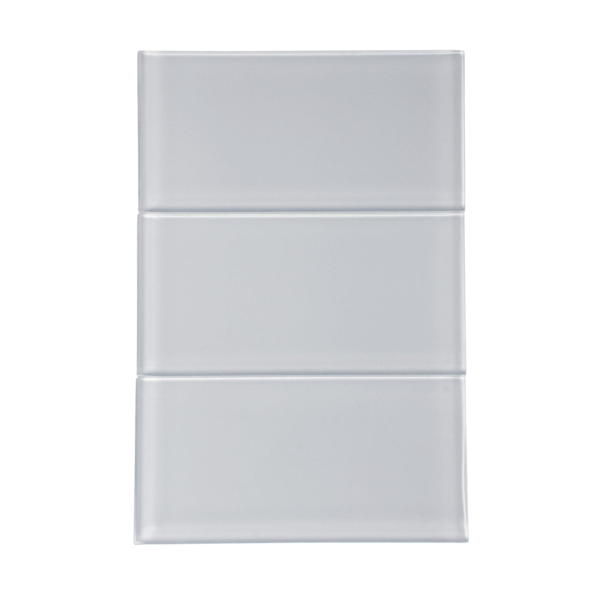Apollo Tile (Sample) Blue 3-in x 6-in Glossy Glass Brick Subway Floor and Wall Tile