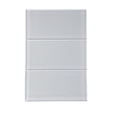 Apollo Tile (Sample) Blue 3-in x 6-in Glossy Glass Brick Subway Floor and Wall Tile